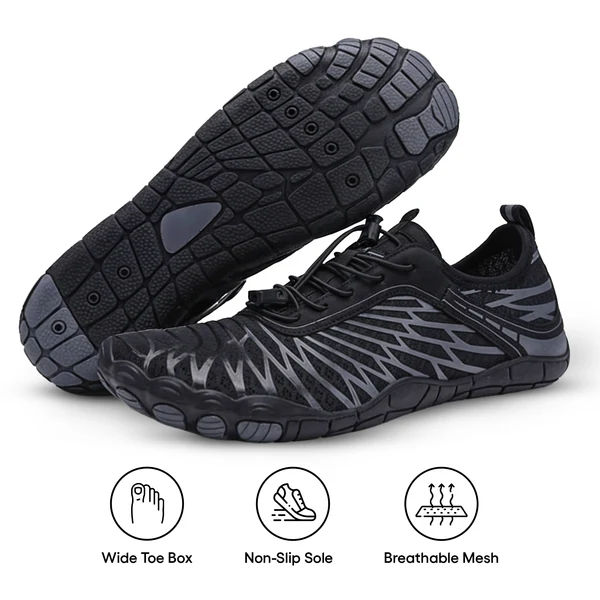 Druvera barefoot shoes — wide toe box, non-slip sole and breathable mesh